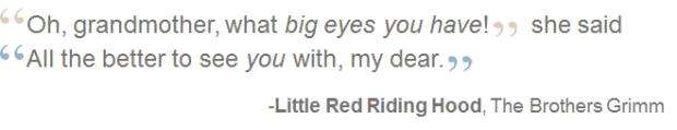 Quote Little Red Riding Hood