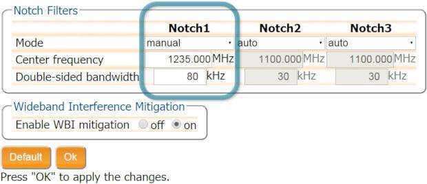 Notch-filter-to-mitigate-GPS-RF-interference