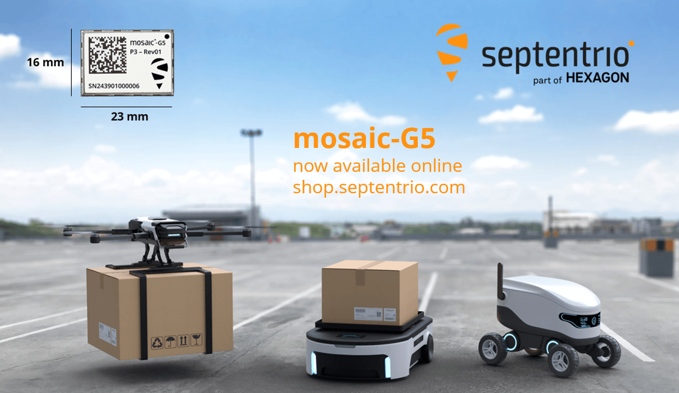 Septentrio's ultra compact GNSS and GPS module receivers ready for volume orders and also ready to order evaluation kits