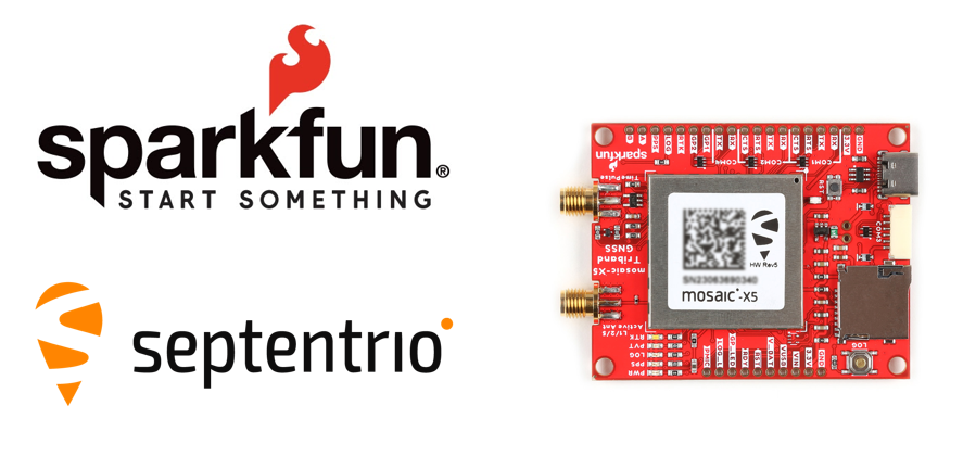 Septentrio mosaic-X5 GPS/GNSS module receiver is now integrated into SparkFun’s new evaluation kit/ development board, making reliable centimeter-level RTK positioning accessible to anyone