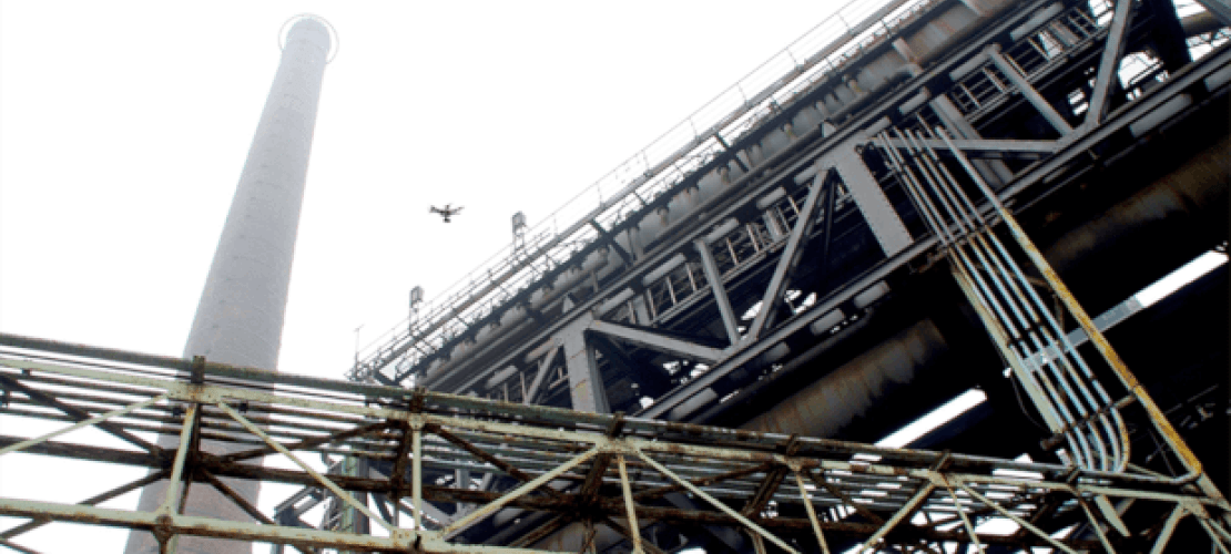 Septentrio inspects nuclear power plant with drones