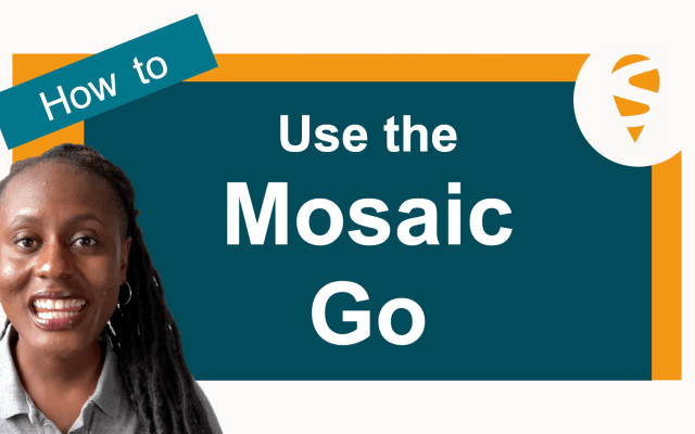 mosaic-go how to use it