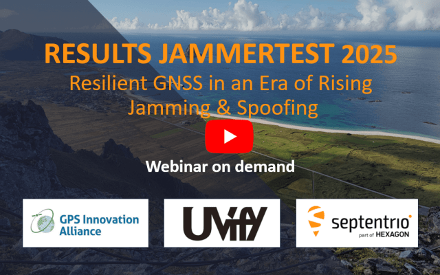 Septentrio Webinar-on-demand Results Jammertest 2025 GPS spoofing & jamming mitigation