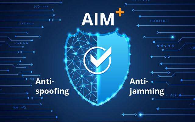 AIM+ advanced anti-jamming and anti-spoofing technology by Septentrio
