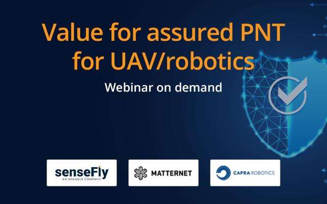 Septentrio webinar - value of Assured PNT for UAV & robotics