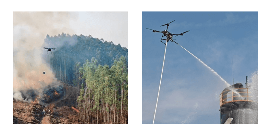 fire fighting drone from AGR for skyscrapers - powered by Septentrio mosaic-X5 GNSS module