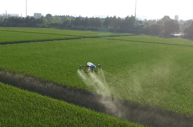 precision ag pesticides spraying drones from AGR for skyscrapers - powered by Septentrio mosaic-X5 GPS module