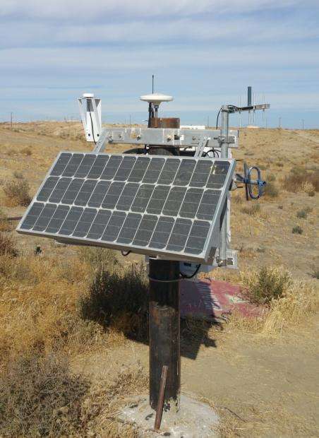 Solar panel GNSS subsidence steam injections
