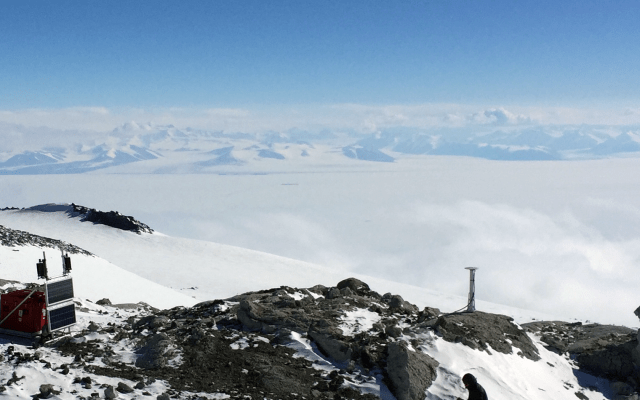 McMurdo station located in the Ross Dependency, Antarctica where UNAVCO have installed a Septentrio PolaRx5 to monitor plate tectonic movement and movements in the Polar self-shelf. PolaRx5 can track all constellations and frequencies