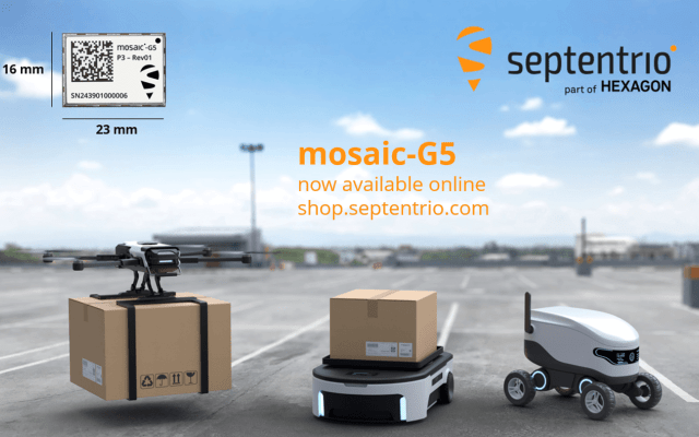 Septentrio ultra compact GPS and GNSS module receivers ready for volume orders