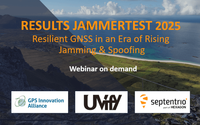 Septentrio Webinar on demand Results Jammertest 2025